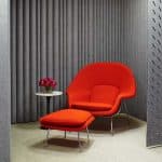 Womb Chair and Fitzfelt panels Knoll furniture dealers