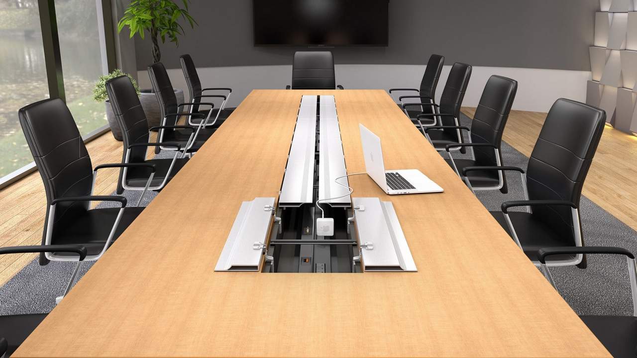 Enwork Conference Table With Power Access 